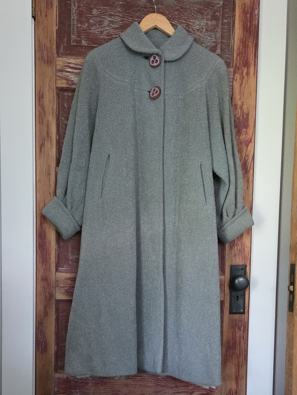 Vintage 1940's Gloria Gay Baby Blue Princess Coat